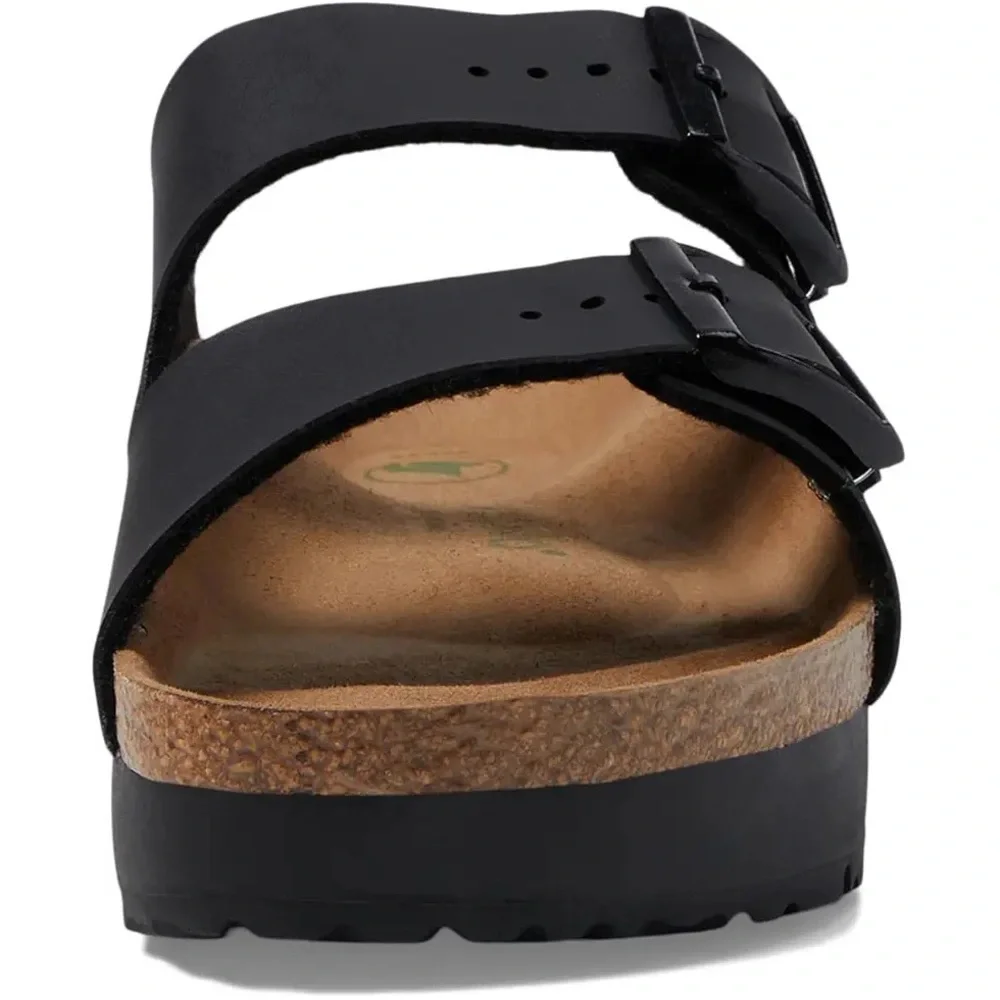 Birkenstocks Vegan Papillio Black Arizona Sandals - Picture 2 of 6